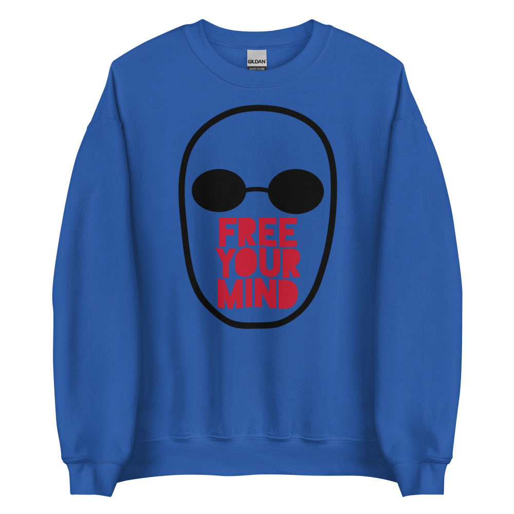 The Matrix Free Your Mind Sweatshirt - Royal Color - https://ascensionemporium.net